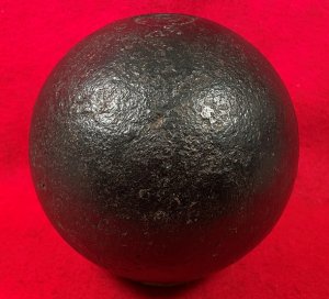18 Pounder Solid Shot - Revolutionary War - Marked