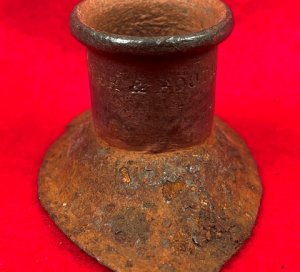 Canteen Spout with Collar - Marked HADDEN. PORTER & BOOTH. PHILa