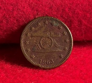 Army Navy Token - Dated 1863