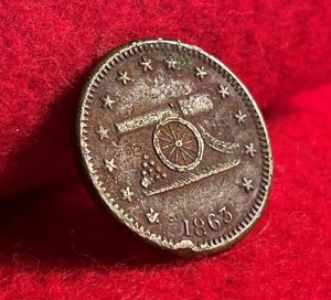 Army Navy Token - Dated 1863