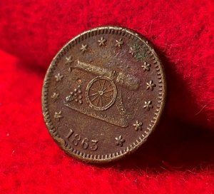 Army Navy Token - Dated 1863