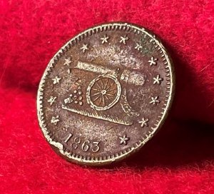 Army Navy Token - Dated 1863