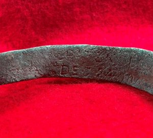 US Officer's "Christmas" Spur Marked "PATENTED DEC 24, 1861."