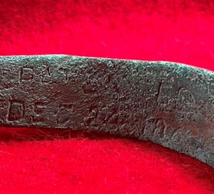 US Officer's "Christmas" Spur Marked "PATENTED DEC 24, 1861."