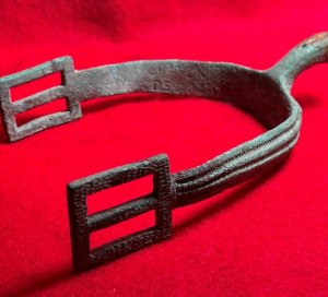 US Officer's "Christmas" Spur Marked "PATENTED DEC 24, 1861."