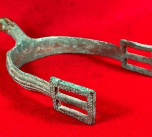 US Officer's "Christmas" Spur Marked "PATENTED DEC 24, 1861."