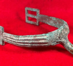 US Officer's "Christmas" Spur Marked "PATENTED DEC 24, 1861."