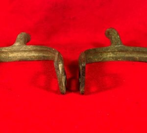 Pair of Model 1859 US Cavalry Spurs with Cast-In Groove - Littlestown, PA