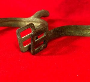Pair of Model 1859 US Cavalry Spurs with Cast-In Groove - Littlestown, PA