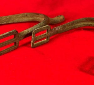 Pair of Model 1859 US Cavalry Spurs with Cast-In Groove - Littlestown, PA