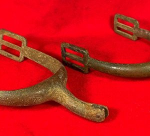 Pair of Model 1859 US Cavalry Spurs with Cast-In Groove - Littlestown, PA