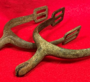 Pair of Model 1859 US Cavalry Spurs with Cast-In Groove - Littlestown, PA