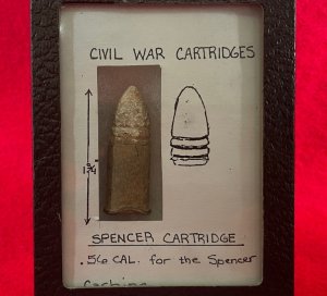 Spencer Carbine Cartridge Display 