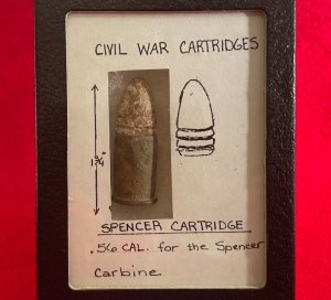 Spencer Carbine Cartridge Display 