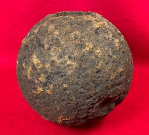 Confederate 12 Pounder Side-Loader Case-Shot Shell - Rare Copper Side-Plug
