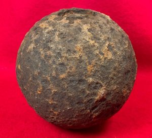 Confederate 12 Pounder Side-Loader Case-Shot Shell - Rare Copper Side-Plug