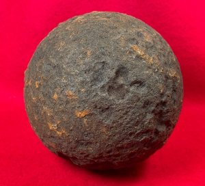 Confederate 12 Pounder Side-Loader Case-Shot Shell - Rare Copper Side-Plug