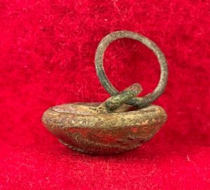 Federal Infantry Cuff Button with Bachelor Ring