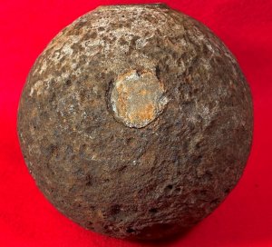 Confederate 12 Pounder "Side-Loader" Case Shot - Lead Side-Plug