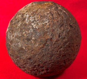 Confederate 12 Pounder "Side-Loader" Case Shot - Lead Side-Plug