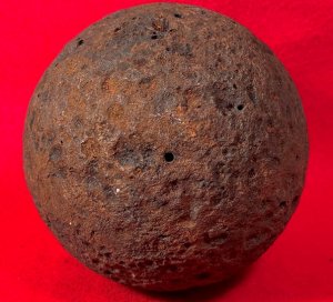 Confederate 12 Pounder "Side-Loader" Case Shot - Lead Side-Plug