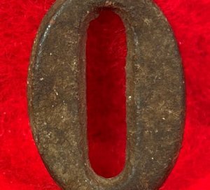 Regimental Number "O" - Large Size