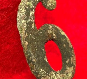 Regimental Number "6" or "9" - Large Size