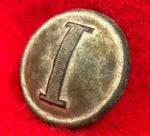 Confederate Infantry Coat Button - Lined "I"
