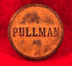 Pullman Porter Railroad Coat Button - Post Civil War