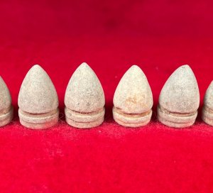 Six .44 Caliber Colt Pistol Bullets