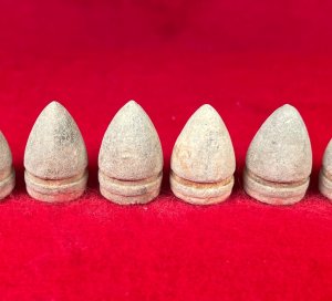 Six .44 Caliber Colt Pistol Bullets