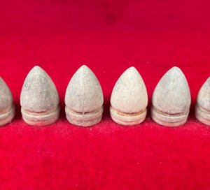 Six .44 Caliber Colt Pistol Bullets