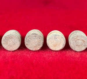 Six .44 Caliber Colt Pistol Bullets