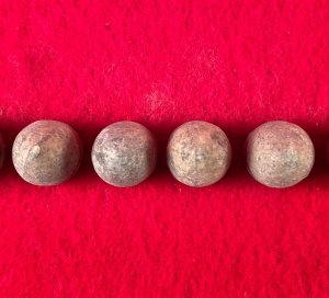 Six .44 Caliber Army Revolver Bullets for D.C. Sage Cartridge
