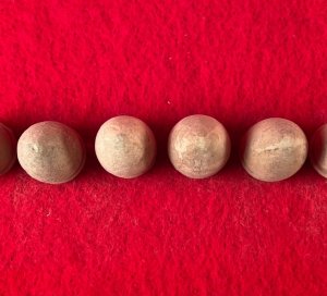 Six .44 Caliber Army Revolver Bullets for Barthalow Cartridge