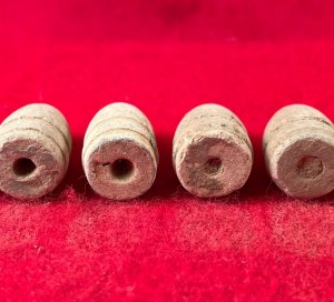 Six .44 Caliber Army Revolver Bullets for Barthalow Cartridge