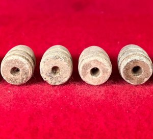 Six .44 Caliber Army Revolver Bullets for Barthalow Cartridge