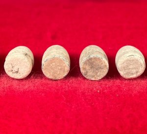 Six .36 Caliber Navy Revolver Bullets
