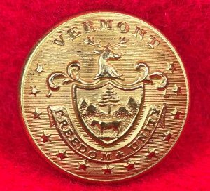Vermont State Seal Coat Button