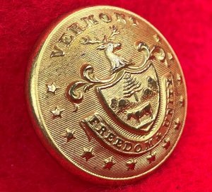 Vermont State Seal Coat Button