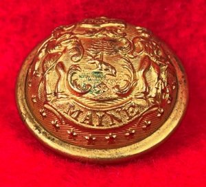 Maine State Seal Coat Button