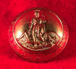 Virginia State Seal Coat Button