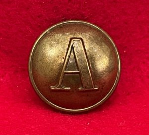 Confederate Artillery Coat Button - Stippled "A" 