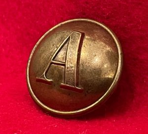 Confederate Artillery Coat Button - Stippled "A" 