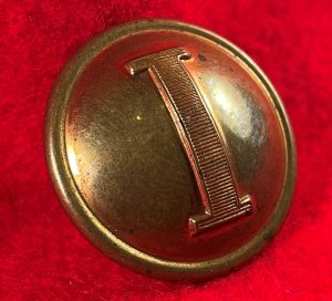 Confederate Infantry Coat Button - Lined I