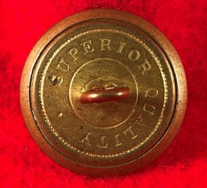 Confederate Infantry Coat Button - Lined I