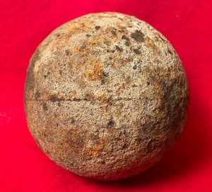 Confederate Six Pounder Solid Shot Cannonball