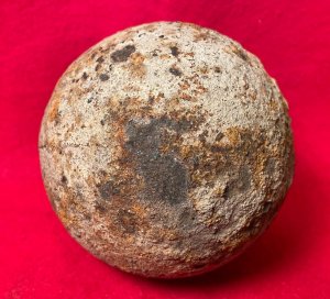 Confederate Six Pounder Solid Shot Cannonball