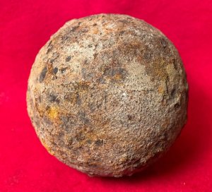 Confederate Six Pounder Solid Shot Cannonball