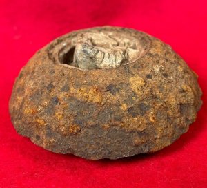 Confederate 12 Pounder Spherical Case-Shot Fragment with Bormann Fuze 